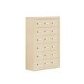 Salsbury Industries Salsbury 19068-18SSK Cell Phone Storage Locker 6 Door High Unit - 8 Inch Deep Compartments - 18 A Doors - Sandstone - Surface Mounted - Master Keyed Locks 19068-18SSK